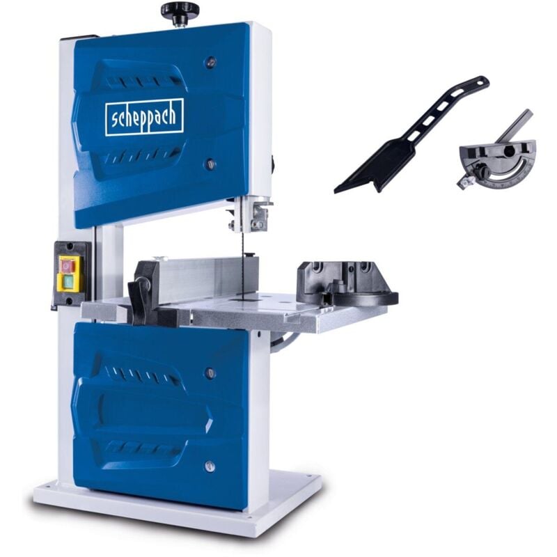 foto del prodotto scheppach sega a nastro taglio legno 350w 80x200 con accessori hbs25