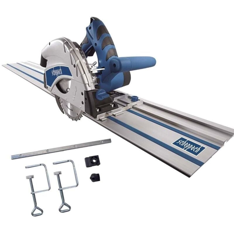 foto del prodotto scheppach sega circolare a immersione barra binario 2x700 mm pl55 morsetti