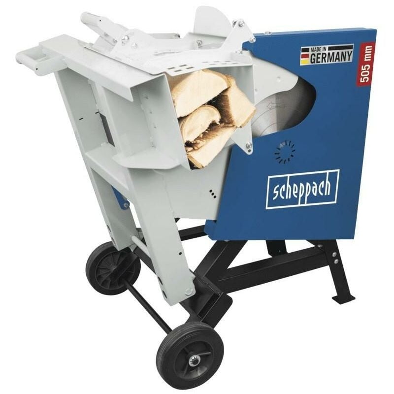 foto del prodotto scheppach sega circolare taglia tronchi basculante elettrica lama 505mm hs520