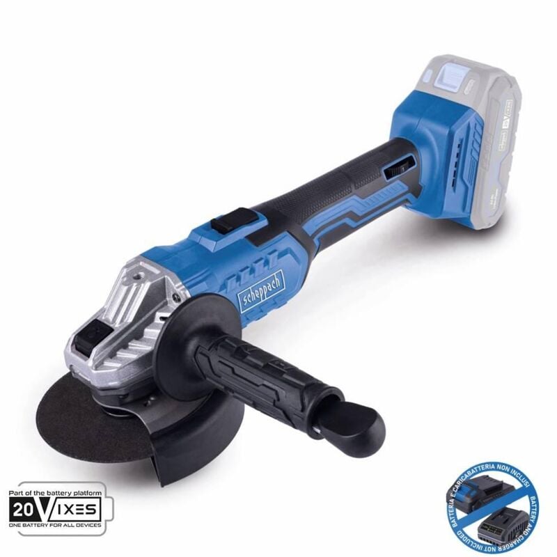 foto del prodotto scheppach smerigliatrice angolare 20v senza batteria ixes c ag125 x