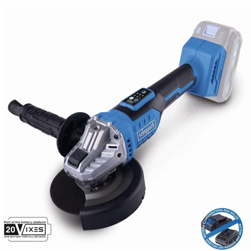 foto del prodotto scheppach smerigliatrice angolare brushless 20v senza batteria ixes bc ag125 x