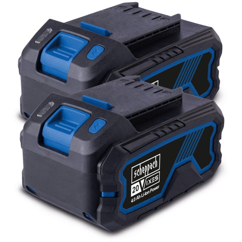 foto del prodotto scheppach starterkit con 2 batterie 20v 4.0ah serie ixes