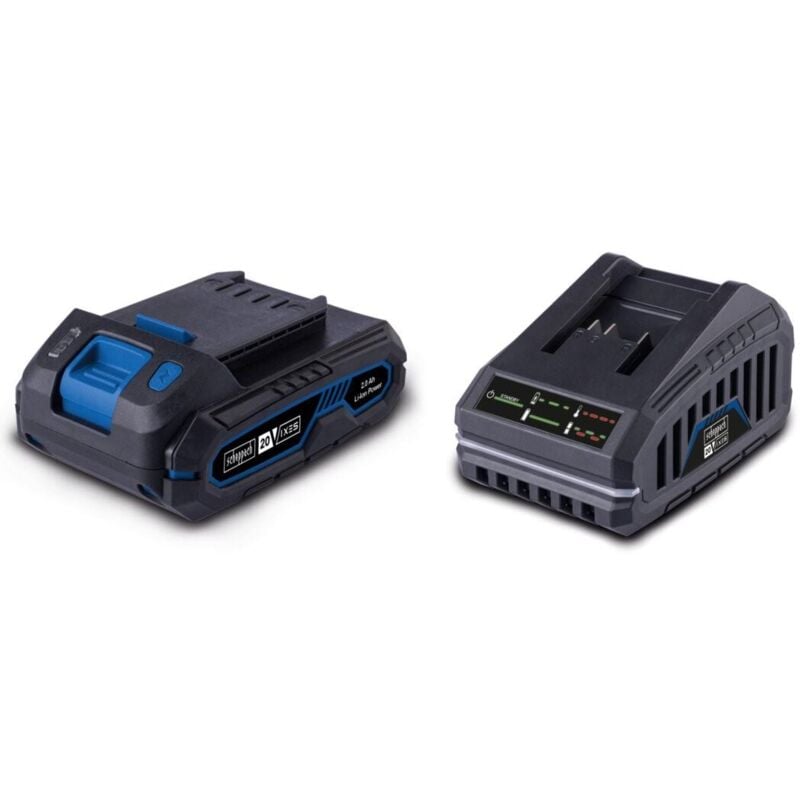 foto del prodotto scheppach starterkit con batteria e caricabatteria 20v 2.0ah serie ixes sbsk2.0