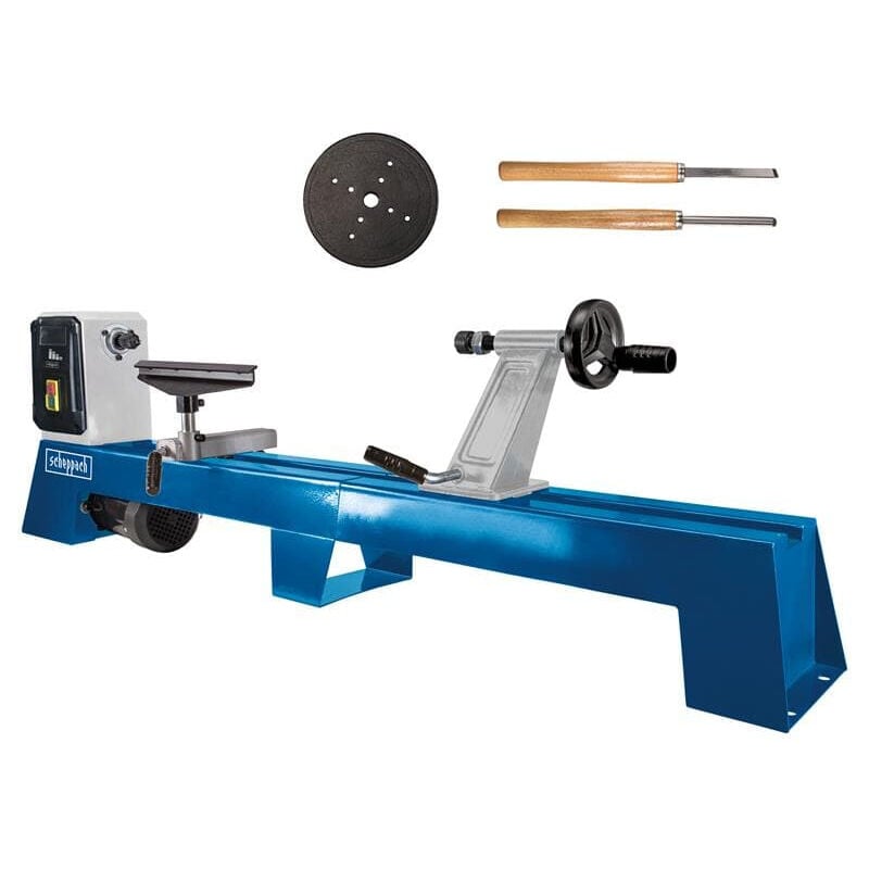 foto del prodotto scheppach tornio per legno 1000 mm 400 w dm1100t
