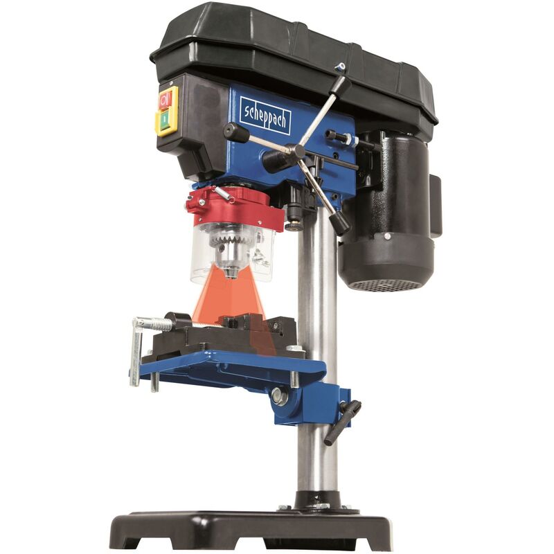 foto del prodotto scheppach trapano a colonna da banco con puntatore laser 500w 230v dp16vls