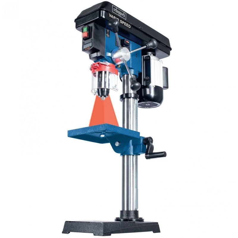 foto del prodotto scheppach trapano a colonna da banco velocita regolabile laser 550 w dp19vario