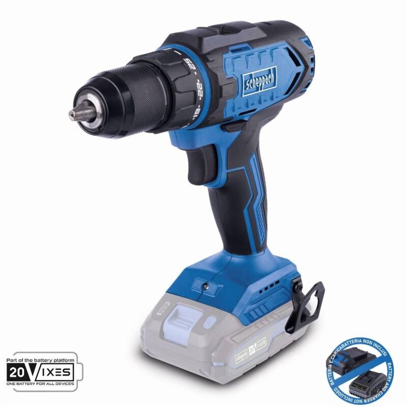 foto del prodotto scheppach trapano avvitatore 20v senza batteria ixes c dd45 x