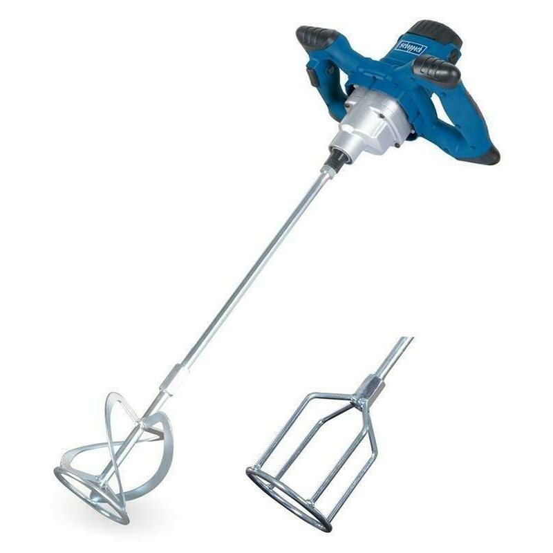 foto del prodotto scheppach trapano miscelatore mescolatore con frusta colla e malta 1400w pm1400