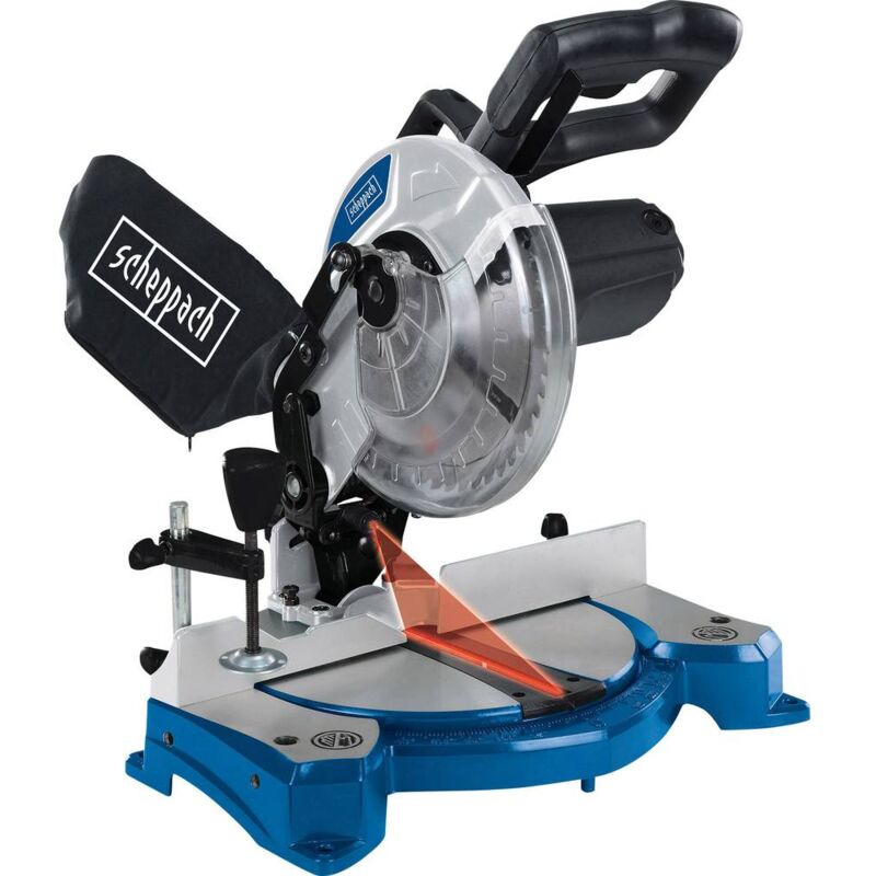 foto del prodotto scheppach troncatrice e sega per tagli obliqui hm80l 210 mm 30 mm 1500 w