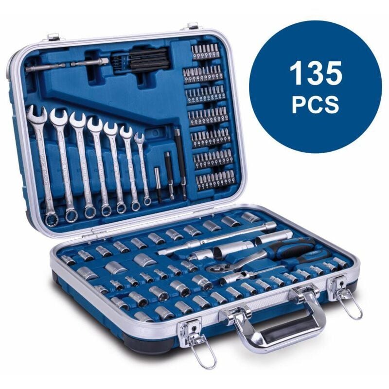 foto del prodotto scheppach valigia portautensili 135 pezzi tb170