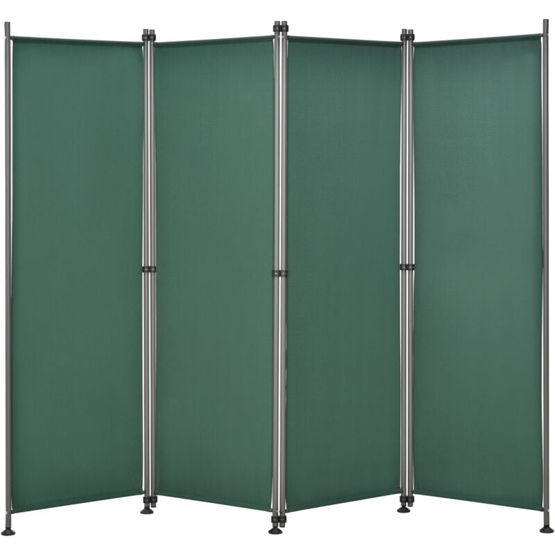 foto del prodotto schermatura privacy con 4 pannelli in poliestere 215 x 170 cm verde scuro