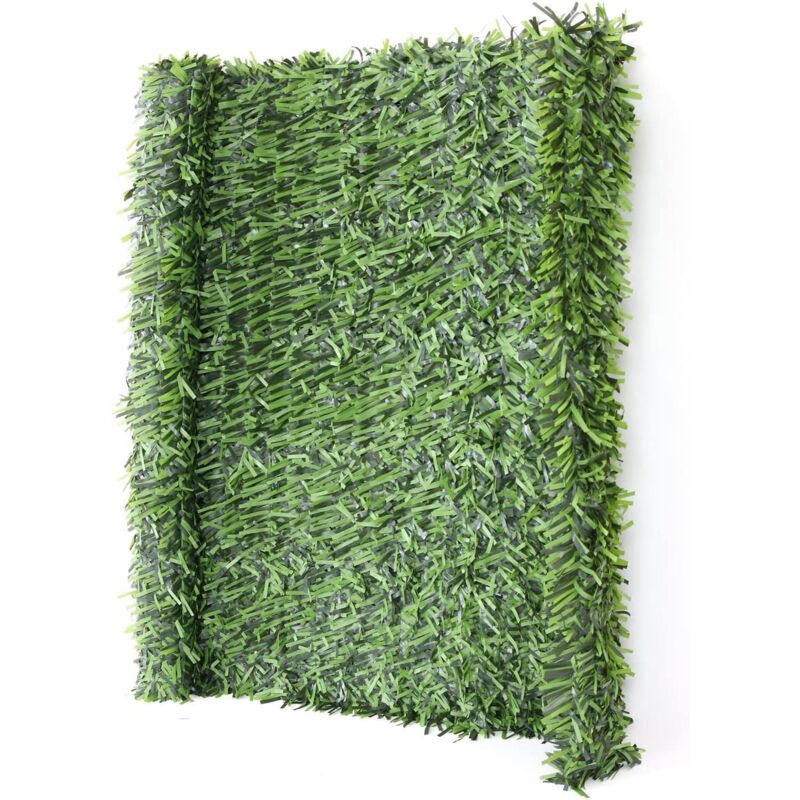 foto del prodotto schermatura privacy siepe artificiale per balcone copertura antivento per balcone e terrazzo 300x100cm verde abete 040001080