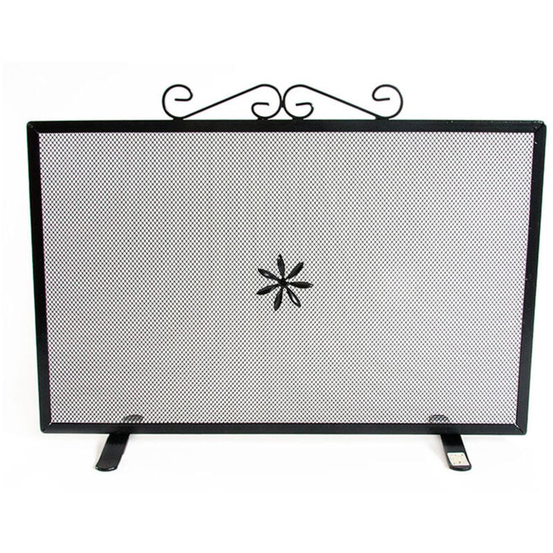 foto del prodotto schermi parascintille rettangolare cm 50x18x43 in ferro battuto