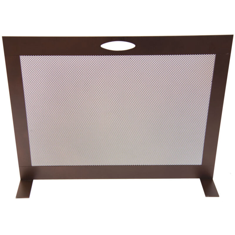foto del prodotto schermi parascintille rettangolare modello silver in ferro battuto cm. 60x16x46