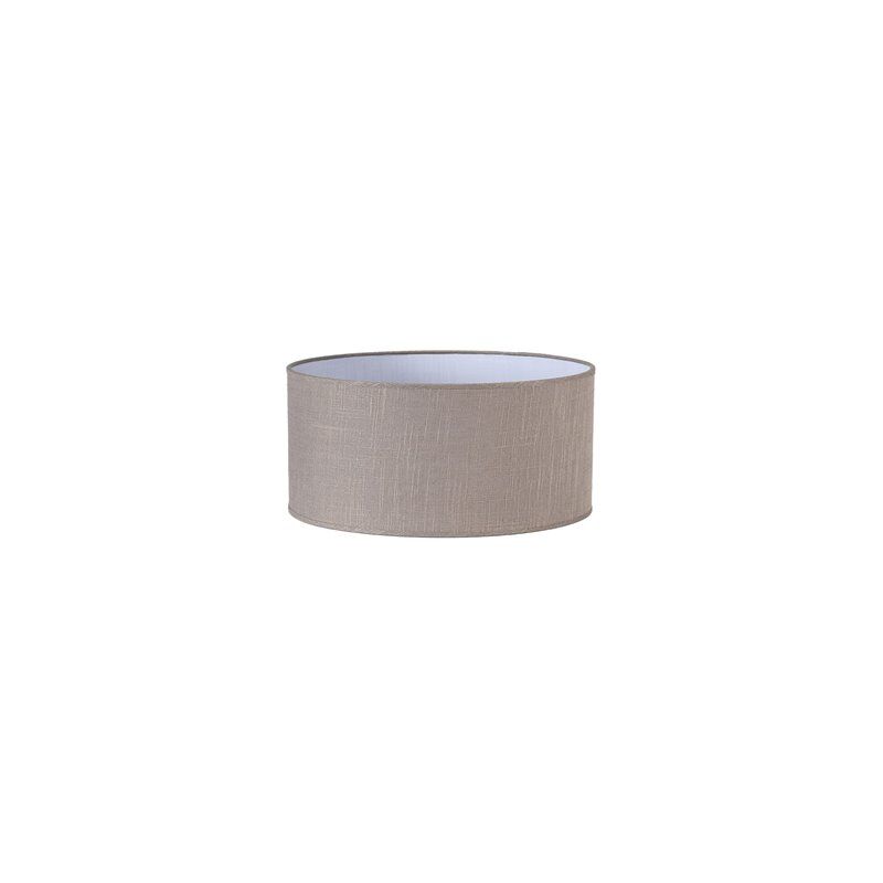 foto del prodotto schermo cilindrico happy m10 ip20 50x25cm realizzato in tessuto di lino grigio