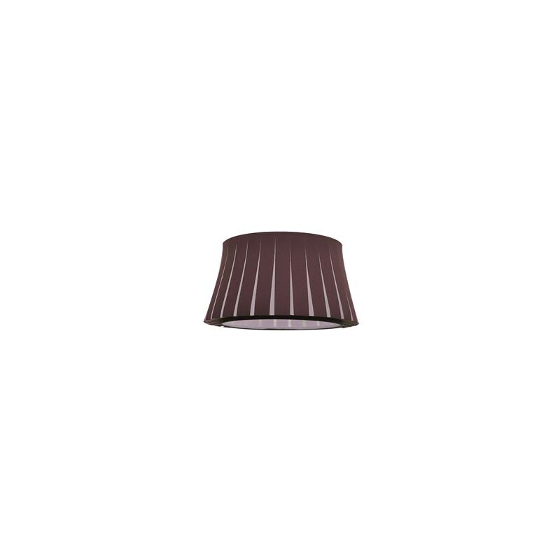 foto del prodotto schermo da soffitto sospeso serie tripod con diffusore incluso m10 ip20 35cm in tessuto marrone e bianco
