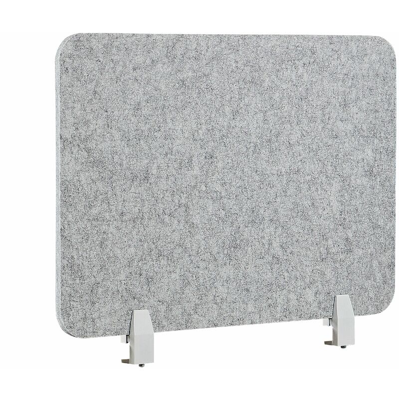foto del prodotto schermo da tavolo pet pannello acustico tessuto imbottito 72 x 50 cm grigio split