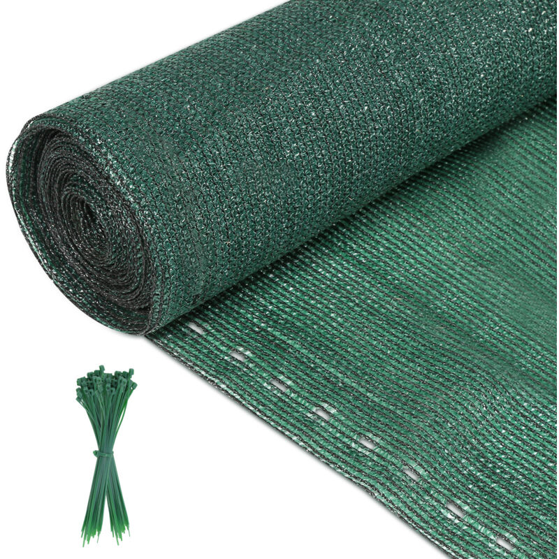 foto del prodotto schermo di protezione della privacy rinforzato per recinzione 150g hdpe, 1x20m, schermo da tennis, verde, rete ombreggiante, resistente alle