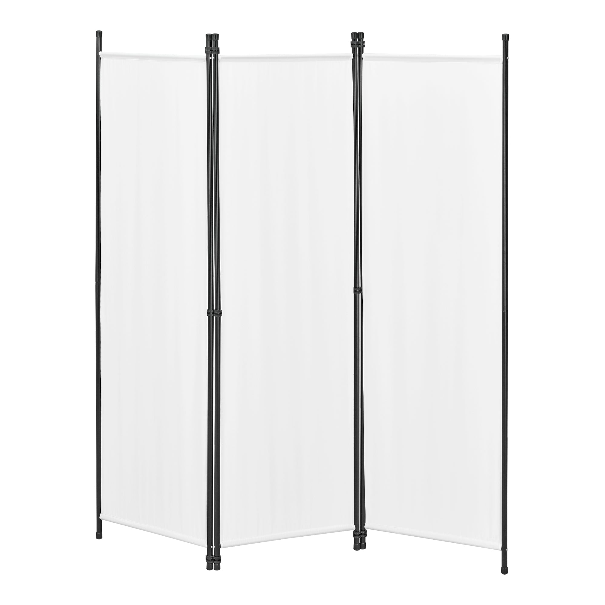 foto del prodotto schermo divisorio per la privacy a 3 pannelli 171 x 150 cm bianco 03 0008053