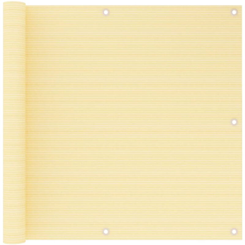 foto del prodotto schermo frangivista per balcone beige 90x500 cm in hdpe vidaxl