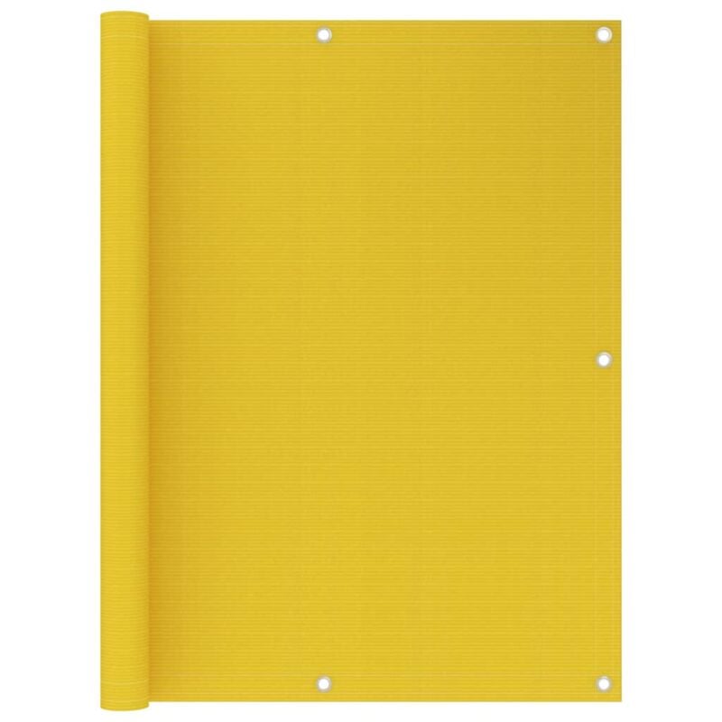 foto del prodotto schermo frangivista per balcone giallo 120x500 cm in hdpe