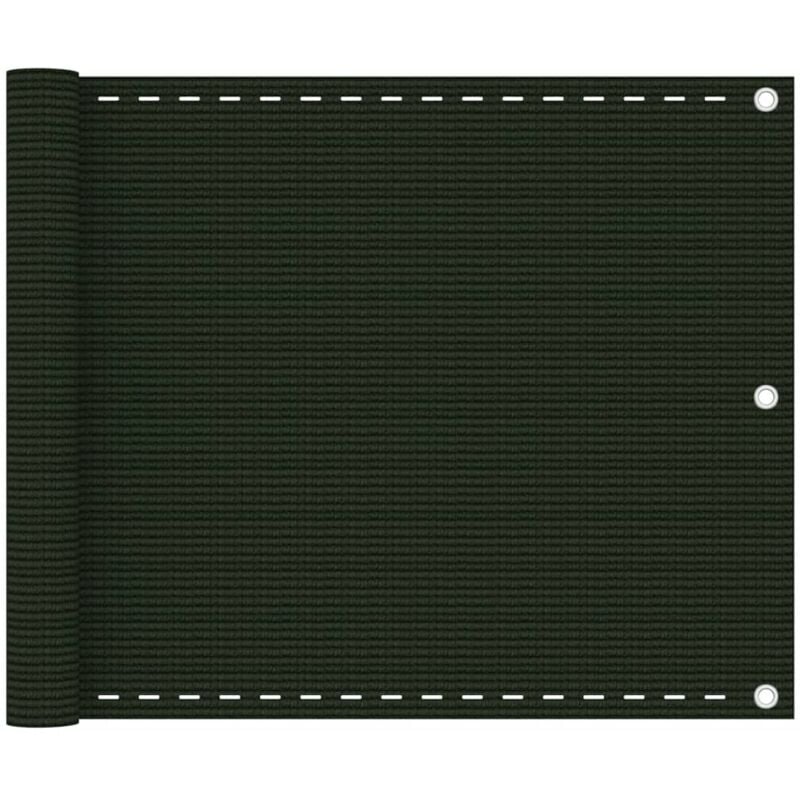 foto del prodotto schermo frangivista per balcone verde scuro 75x500 cm in hdpe vidaxl