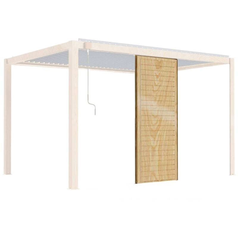 foto del prodotto schermo in legno per pergola bioclimatica corato e sapri