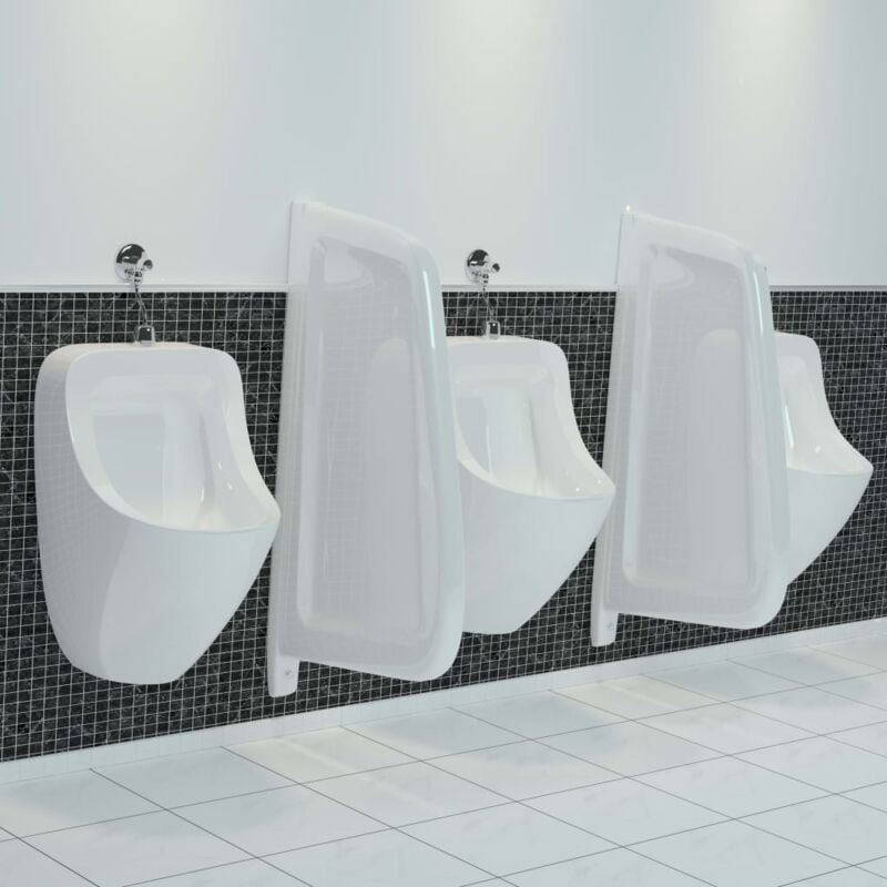 foto del prodotto schermo per orinatoio per privacy a parete in ceramica bianco vidaxl