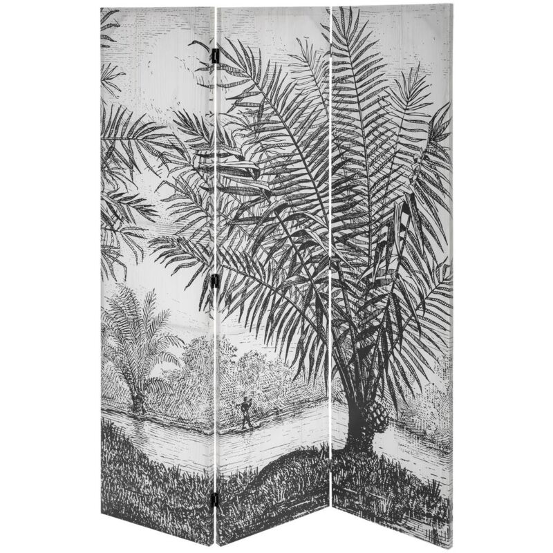 foto del prodotto schermo pieghevole cuba in bianco e nero h170cm atmosphera cr ateur d int rieur