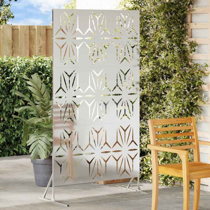 foto del prodotto schermo privacy 100x50x180 cm in acciaio zincato di vidaxl