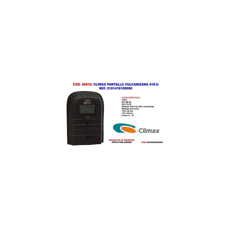 foto del prodotto schermo vulcanizzato climax 418 u rif. 2101418100000