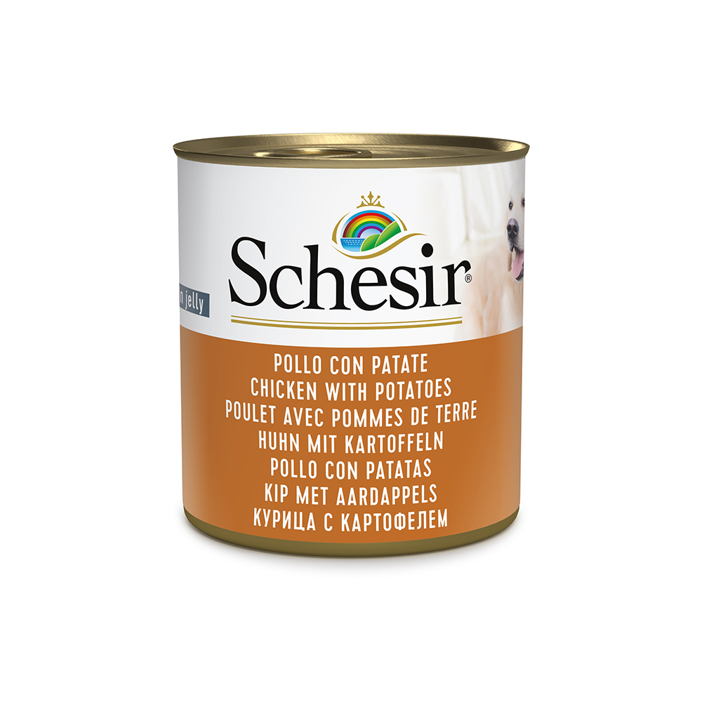 foto del prodotto schesir 6 x 285 g alimento umido per cani pollo con patate