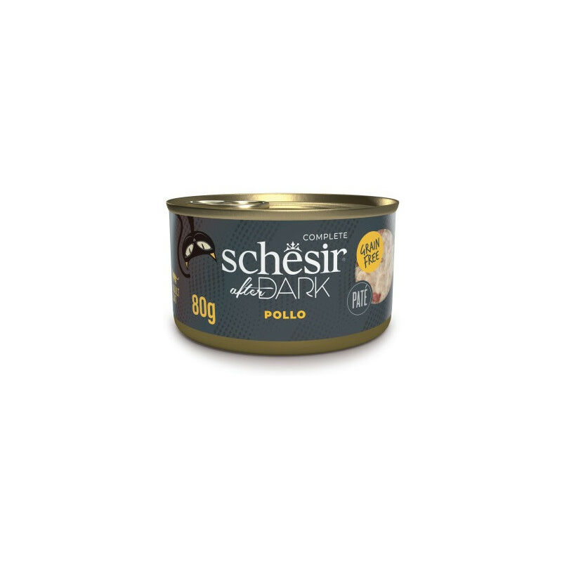foto del prodotto schesir after dark pat per gatti adulti da 80 gr