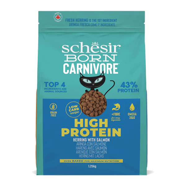 foto del prodotto schesir born carnivore grain free high protein aringa con salmone scadenza 26 01 2026 1,25 kg 1 ordine scegli lo sconto bzr5 bzr20 200 punti fedelt 