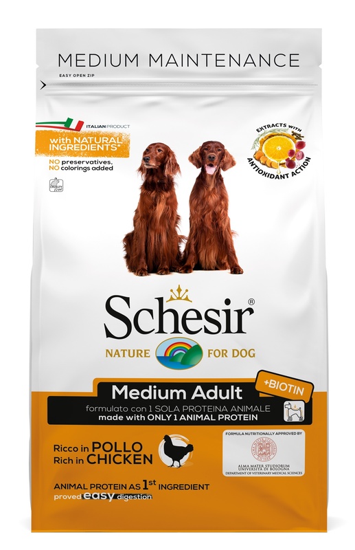 foto del prodotto schesir cane maintenance adulto medium pollo 3 kg