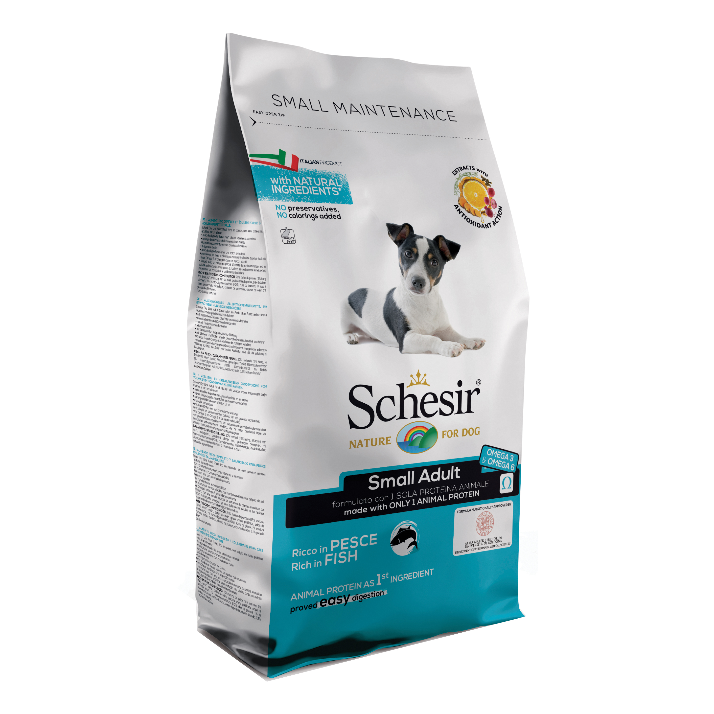 foto del prodotto schesir cane maintenance adulto small pesce 2 kg