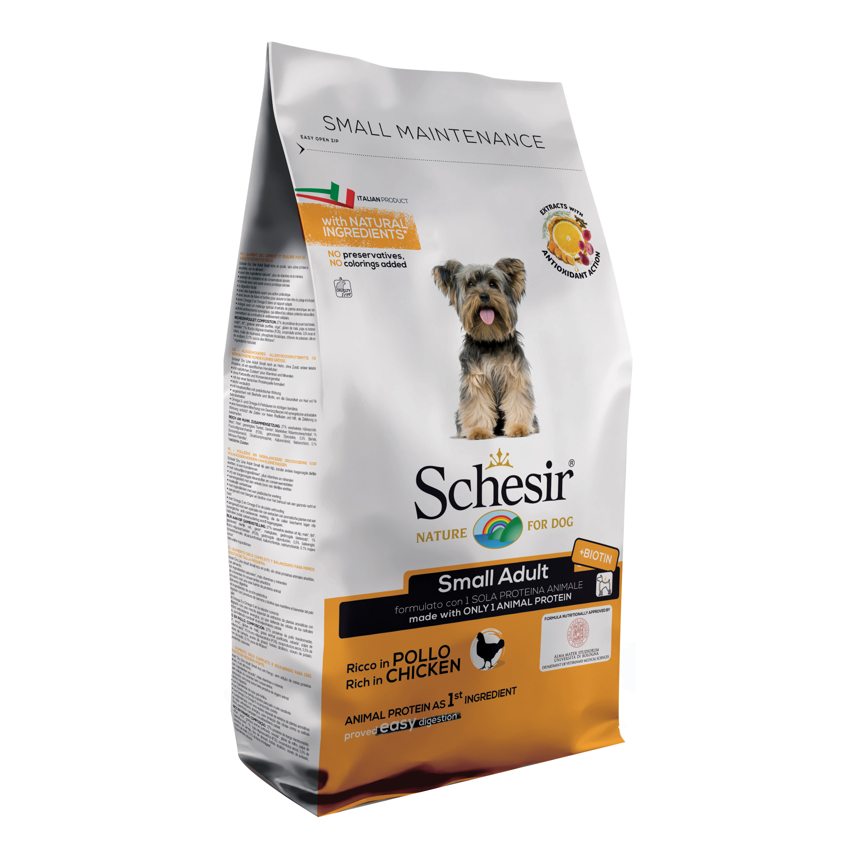 foto del prodotto schesir cane maintenance adulto small pollo 2 kg