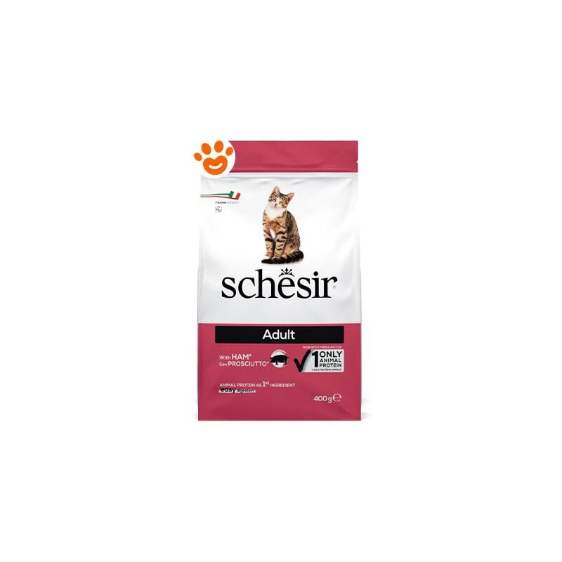 foto del prodotto schesir cat adult mantenimento prosciutto cat adult mantenimento prosciutto sacco da 400 gr