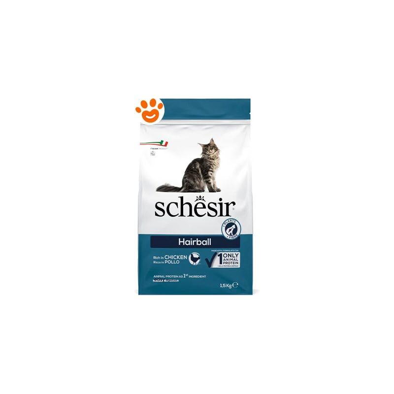 foto del prodotto schesir cat hairball pollo cat hairball pollo sacco da 1,5 kg