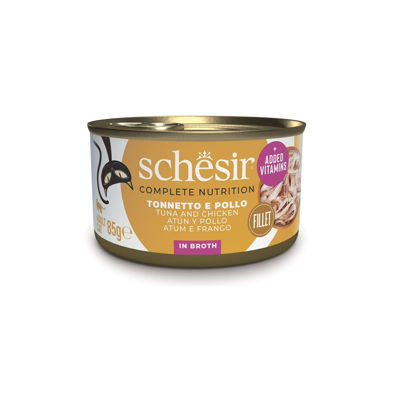 foto del prodotto schesir complete per gatto in brodo da 85g