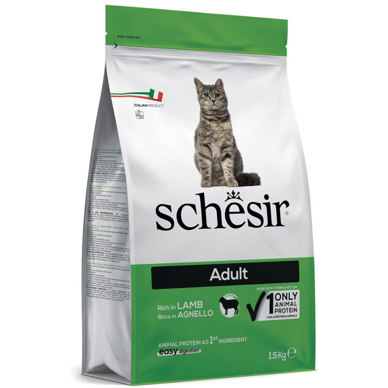 foto del prodotto schesir dry cat mantenimento per gatto adult con agnello