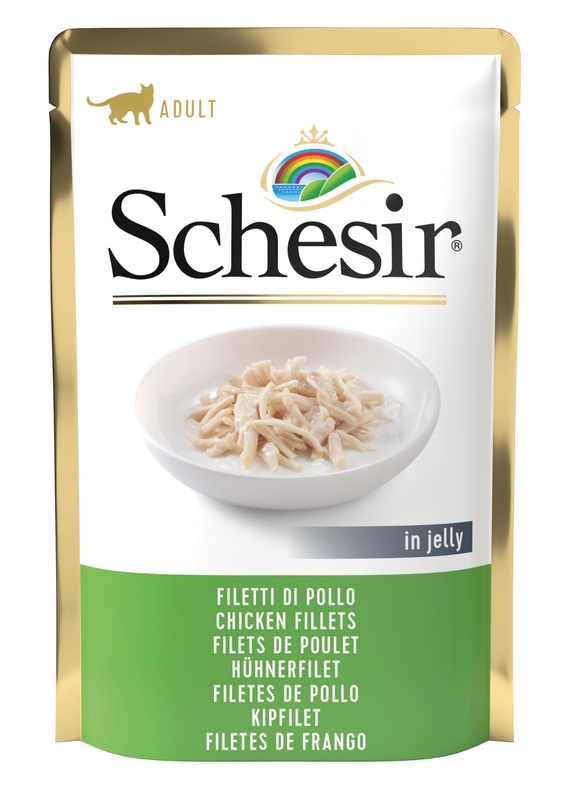 foto del prodotto schesir gatto busta in jelly adulto filetti di pollo 85 gr
