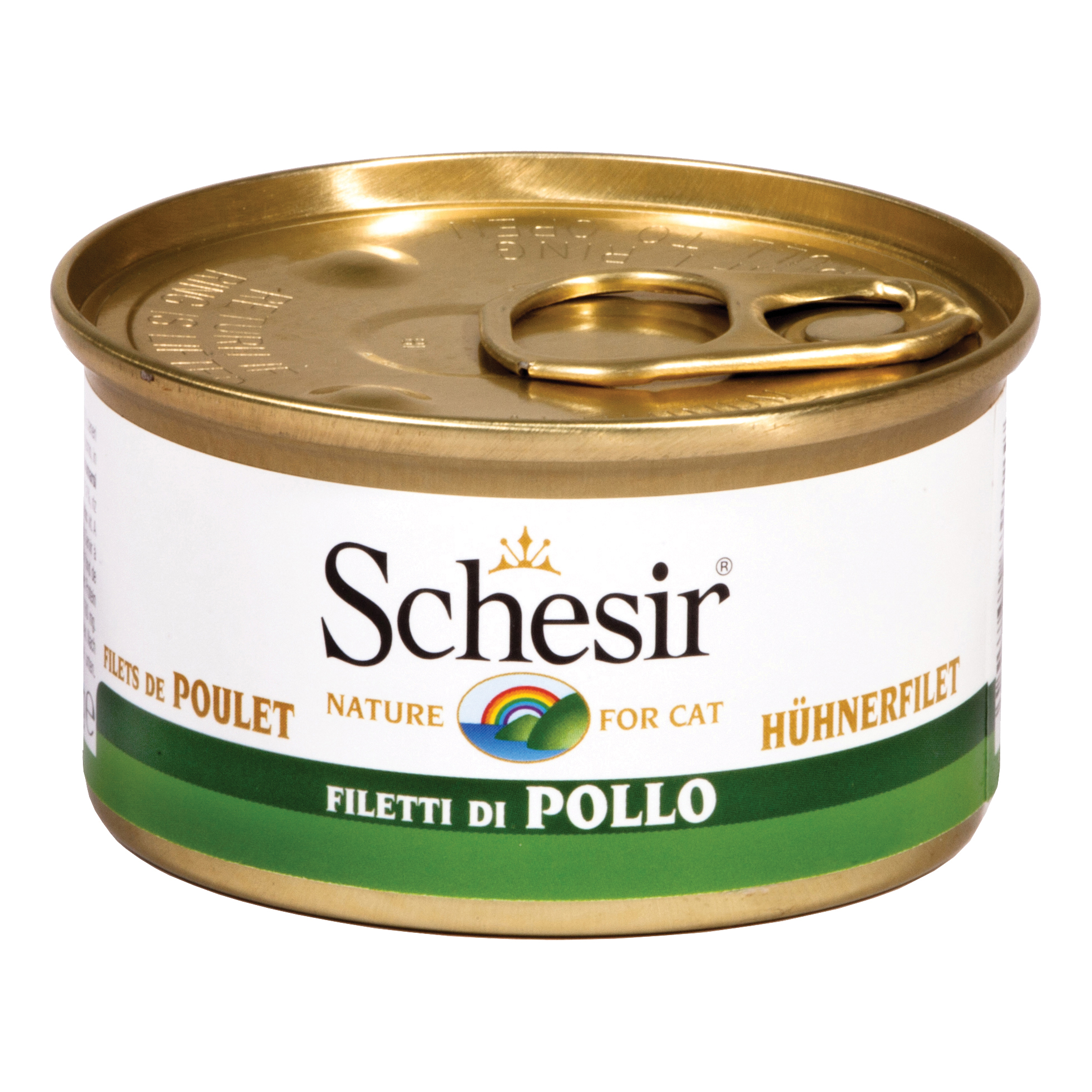 foto del prodotto schesir gatto lattina in jelly adulto filetti di pollo 85 gr