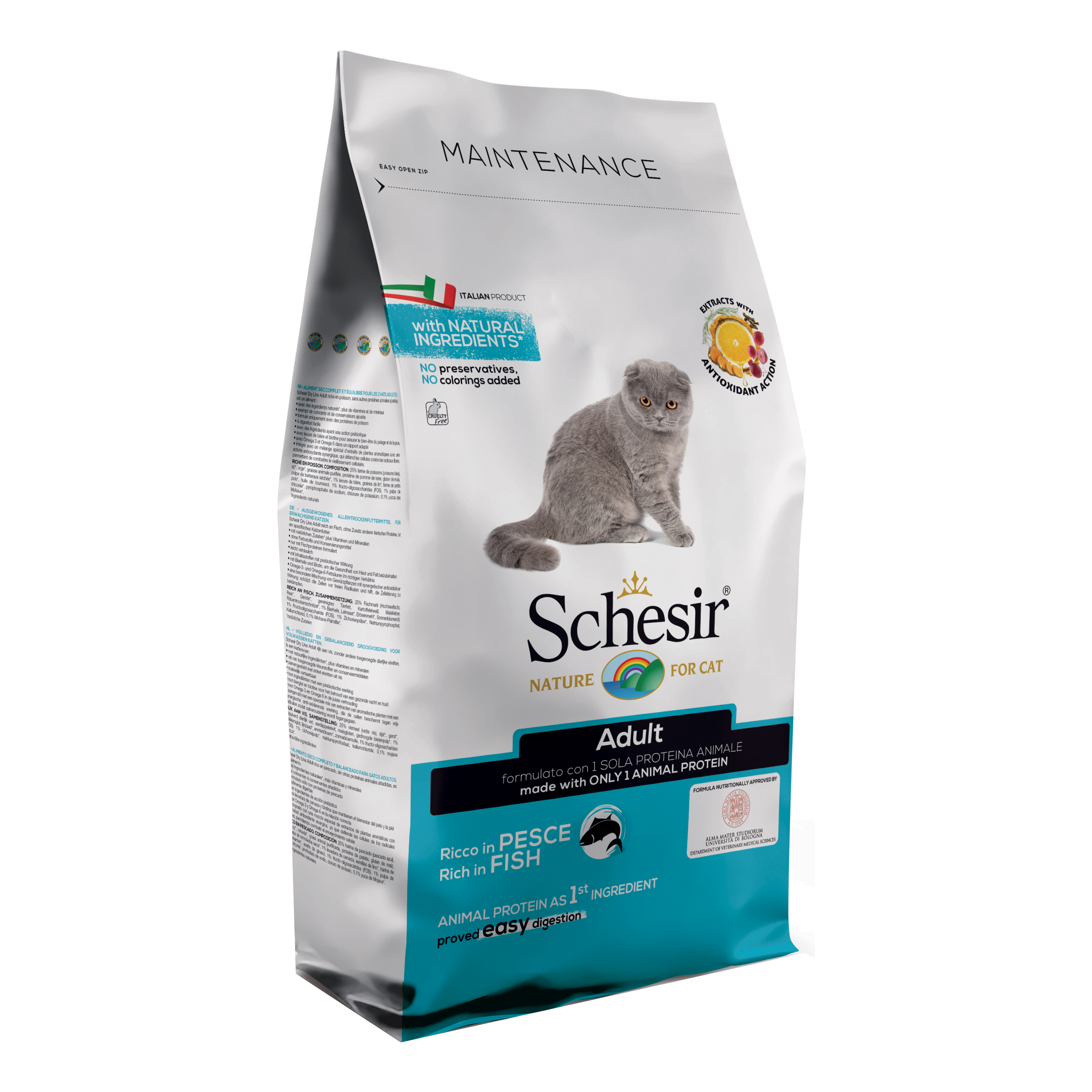 foto del prodotto schesir gatto maintenance adulto pesce 1,5 kg