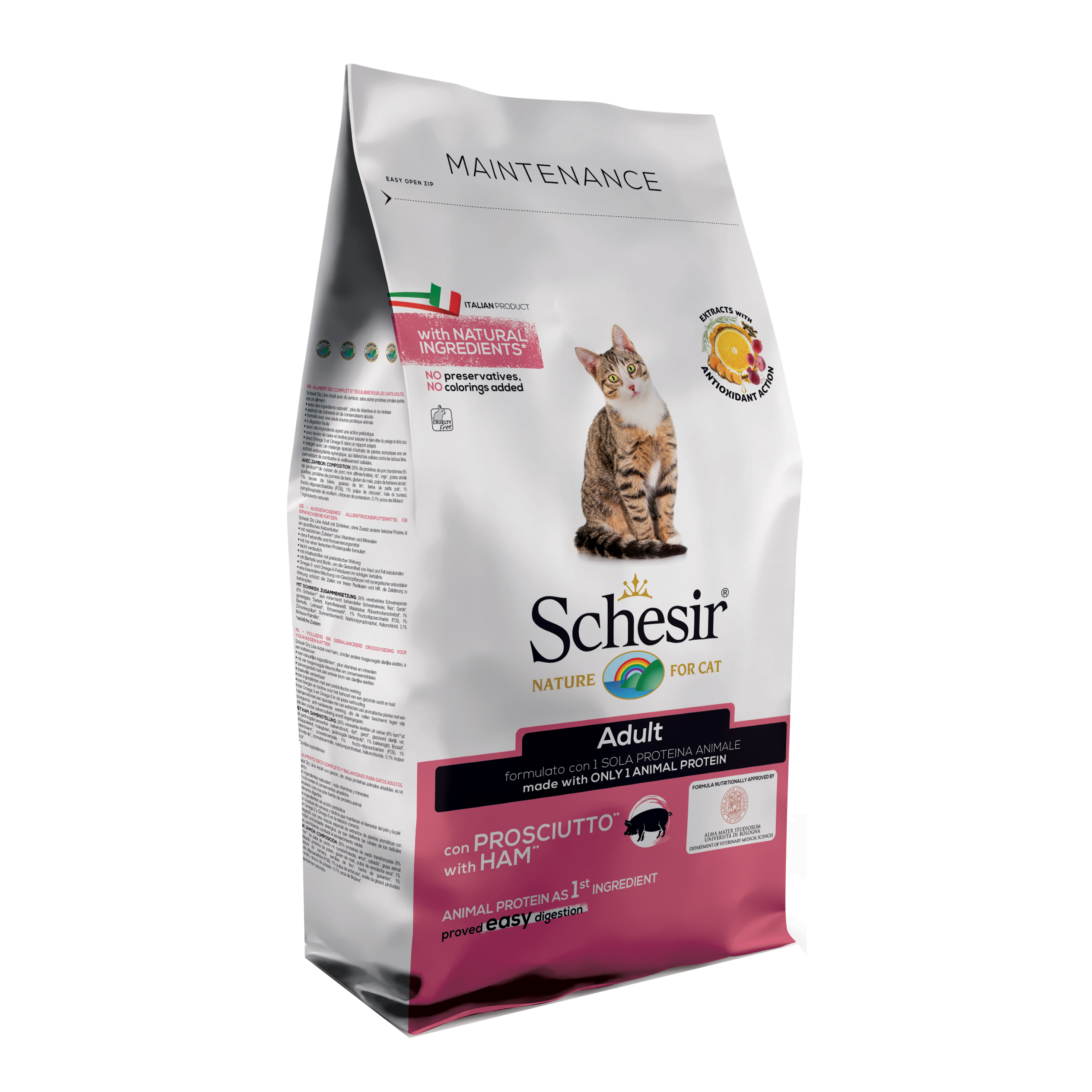 foto del prodotto schesir gatto maintenance adulto prosciutto 400 gr