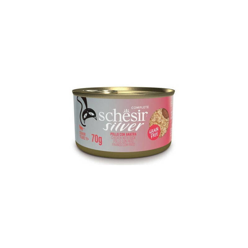 foto del prodotto schesir silver per gatti senior filetti in brodo da 70 gr