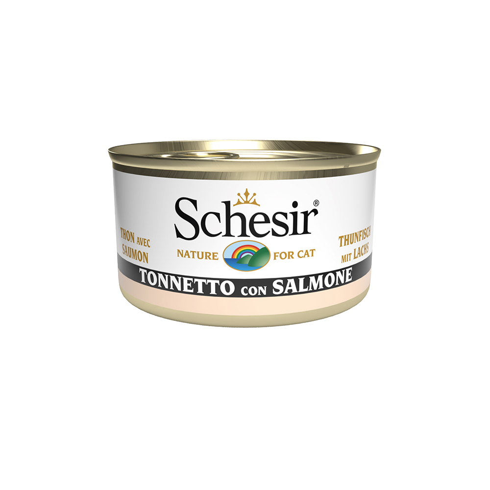 foto del prodotto schesir tonnetto in gelatina 6 x 85 g - tonnetto con salmone