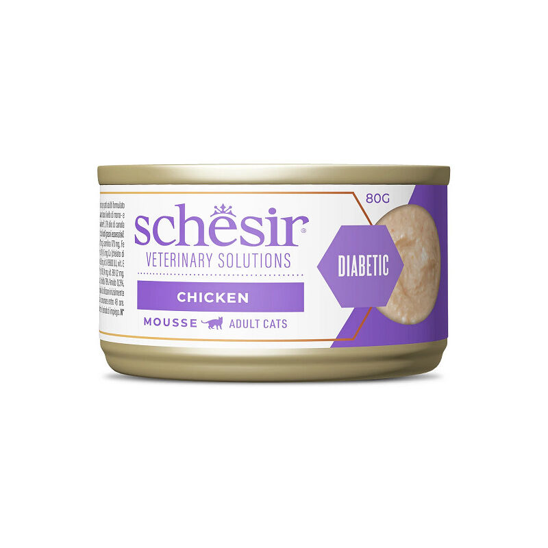 foto del prodotto schesir veterinary solutions diabetic per gatti mousse di pollo