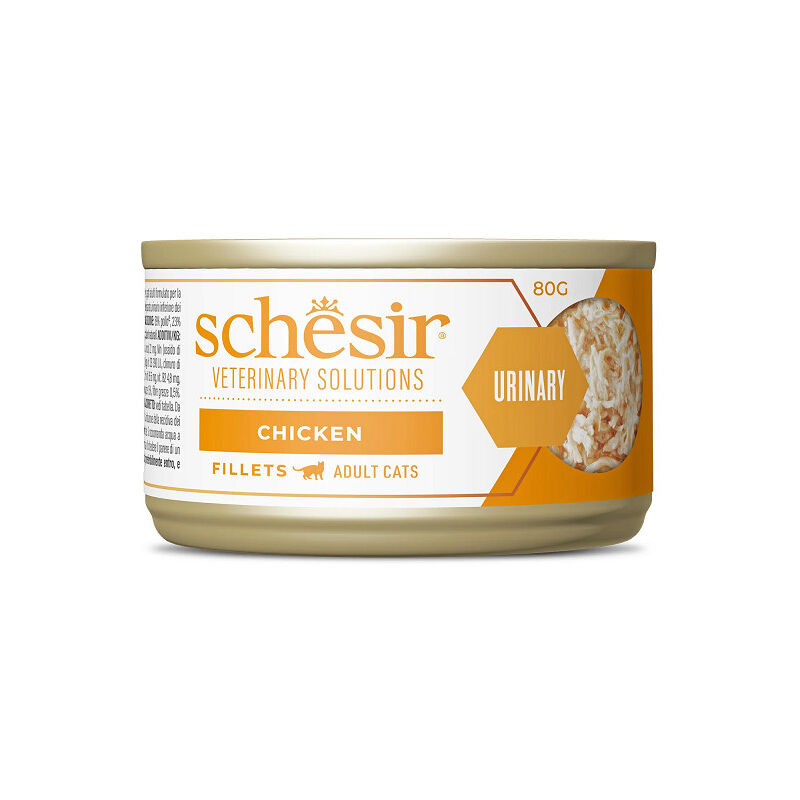 foto del prodotto schesir veterinary solutions urinary per gatti filetti di pollo