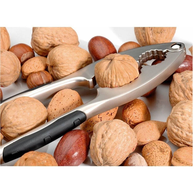 foto del prodotto schiaccianoci rompinoci in acciaio inox satinato manico antiscivolo trade shop traesio